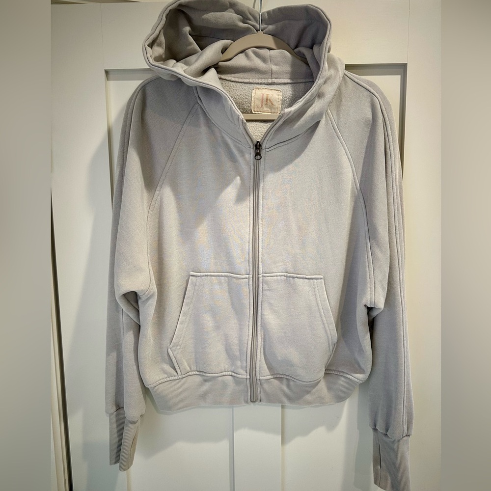 JADY K BESTIE ZIP HOODIE W/ THUMBHOLES